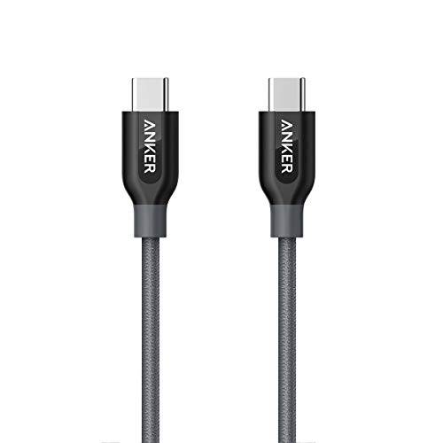 Anker USB C to USB C 케이블 Powerline USB 2.0 코드 6ft 높은 내구성 USB Type-C 디바이스 Including 갤럭시 노트 8 S8 S8 S9 아이패드 프로 2020 Pixel Nexus 6P 화웨이 Matebook 맥북 and More for