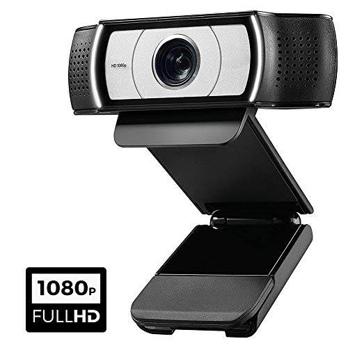 HD 오토 포커스 웹카메라 C930c 1080P 화상 통화 Available 프로 스트리밍 웹 카메라 with Microphone, 와이드스크린 USB 컴퓨터 카메라 for PC 맥 노트북 데스트탑 화상 통화 회의 레코딩