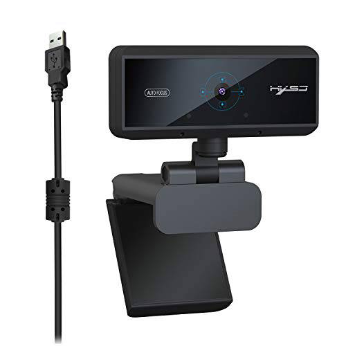 1080p HD 웹카메라 Anivia H178, Built-in Microphone, Plug-and-Play 화상 통화 레코딩 Conference Webcam, 플렉시블 회전 and Convenient USB 데스트탑 노트북 카메라