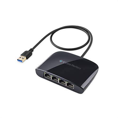 케이블 MattersUSB 3.1 to 4-Port 기가비트 랜포트 Switch (USB to 기가비트 랜포트) for 노트북 and Switch 게이밍 콘솔