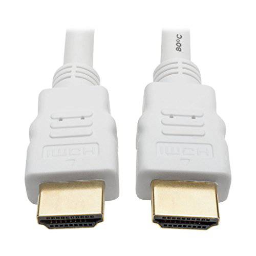 Tripp Lite High-Speed HDMI 케이블 with 디지털 화상 and Audio, HD 1080p (M/ M), White, 25 ft. (P568-025-WH)