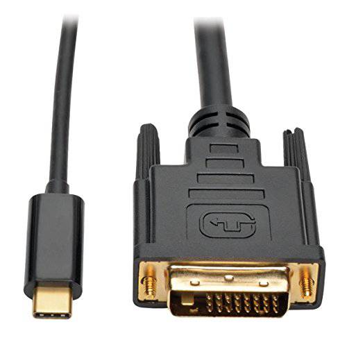 Tripp Lite USB C to DVIAdapter 케이블 컨버터 1080p M/ M 썬더볼트 3 Compatible, USB Type C to DVI, USB-C, USB Type-C 3ft 3’ (U444-003-D)
