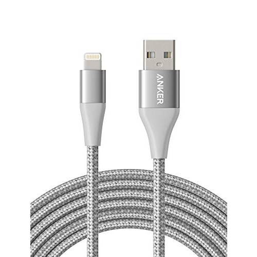iPhone 충전 Cable10 foot, Anker PowerLine+ II 라이트닝 케이블, (10 ft MFi Certified) 엑스트라 Long iPhone 충전 케이블 호환가능한 with iPhone SE 11 프로 Max Xs MAX XR X 8 7 6S, 아이패드 and More (Silver)