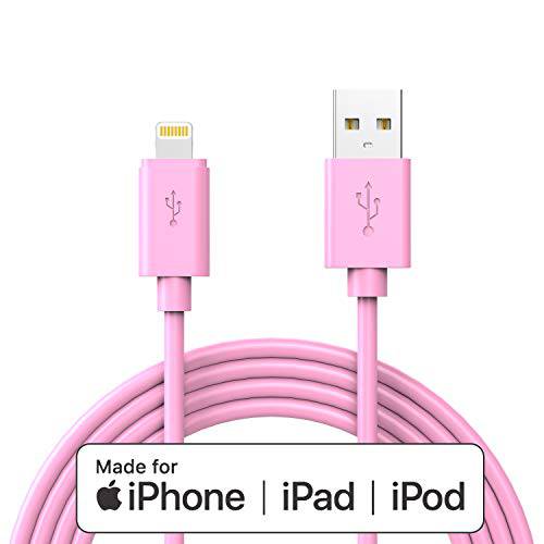 iPhone 충전 MFi-Certified 라이트닝 케이블 - 만든 for iPhone X/ 8/ 8 을 더한/ 7/ 7 을 더한/ 6/ 6 을 더한/ 5S (6FT Pink)