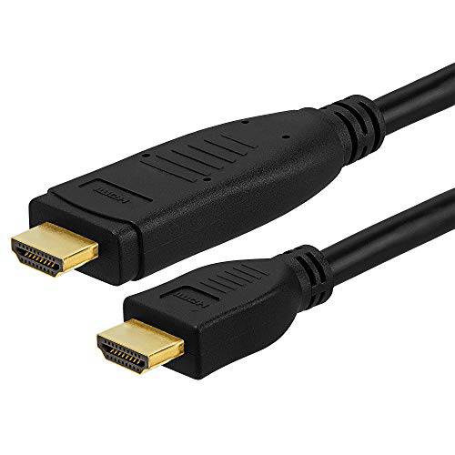 Cmple - 액티브 고속 HDMI 케이블 131 ft - 방향성 4K HDMI 케이블 with Built-in 이퀄라이저 18Gbps 4K 60Hz, Ethernet, 2160p, 3D, HDR (ARC) 오디오 리턴 Channel, 울트라 HD ( UHD) - 131 Feet, 블랙
