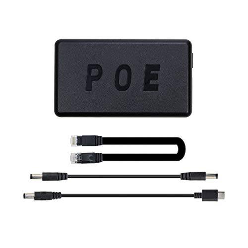 UCTRONICS PoE 분배 5V 4A for Jetson 소형, 라즈베리 파이 4 and 더  액티브 PoE+ to Barrel Jack or USB-C, IEEE 802.3at/ af Compliant