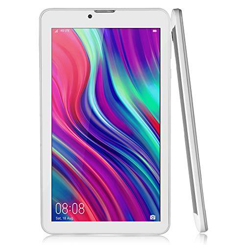 G4Tab 7-inch 안드로이드 파이 TabletPC 스마트폰 by Indigi, 쿼드코어 2GB 램/ 16GB 온보드 ROM, Wi-Fi Enabled, 화이트