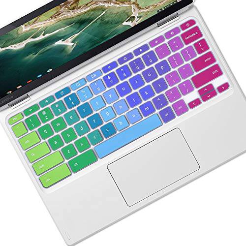 키보드 커버 스킨 Design for 2020 2019 레노버 Chromebook C330 11.6 |Lenovo Flex 11 Chromebook 11.6 |Lenovo Chromebook N20 N21 N22 N23 100e 300e 500e 11.6 |Lenovo Chromebook N42 14 -Gradual 핑크