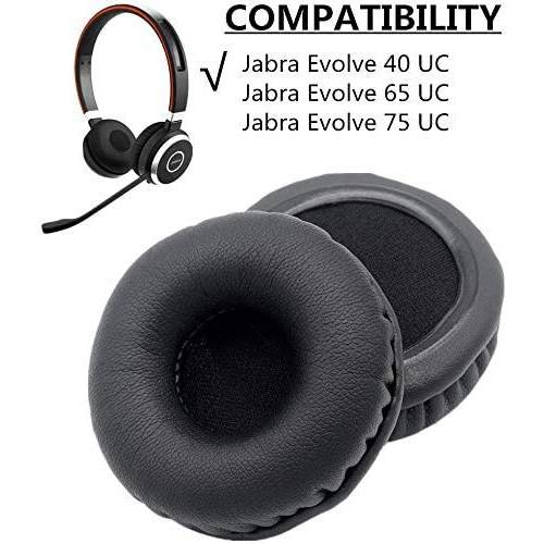 1 쌍,세트 of 이어 패드,솜 쿠션 커버 이어패드 Earmuff 교체용 for Jabra Evolve 20 30 40 65 75 헤드폰,헤드셋