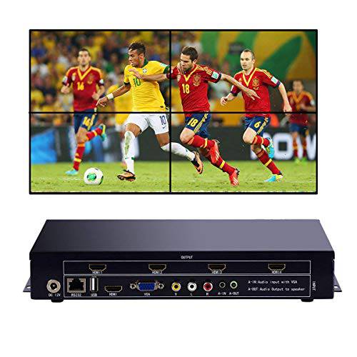 2x2 HDMI 비디오 월 Processor (2020 Version) HD TV 1080P Matrix 컨트롤러 Splicer 분배 디스플레이