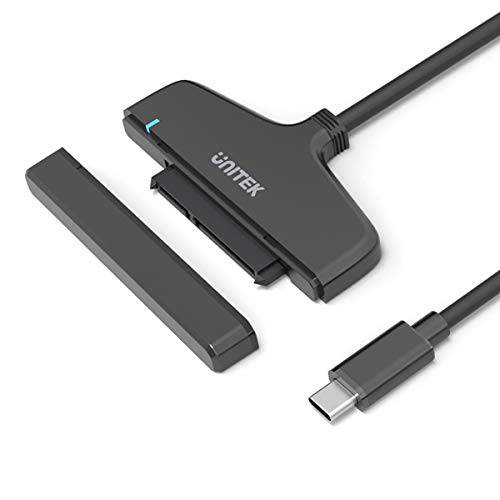 Unitek USB C 하드디스크 변환기, USB Type-C 3.1 to SATA III 하드디스크 컨버터 케이블 for 2.5 inch SATA HDD/ SSD 하드 Disk and SSD, 지원 UASP