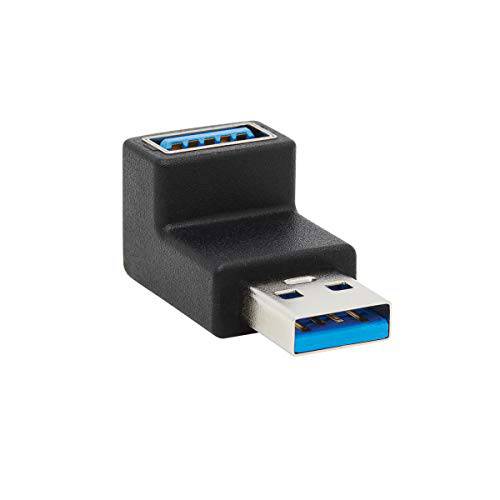 Tripp Lite USB 3.0 변환기, USB 3.0 초고속 컨버터, USB-A M/ F, 90 도 Up Angle, 블랙 (U324-000-UP)