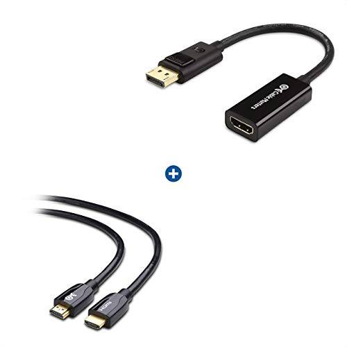 케이블 Matters DisplayPort,DP to HDMI 어댑터 (Not for USB Ports 온 컴퓨터)&  프리미엄 인증된 HDMI to HDMI 케이블
