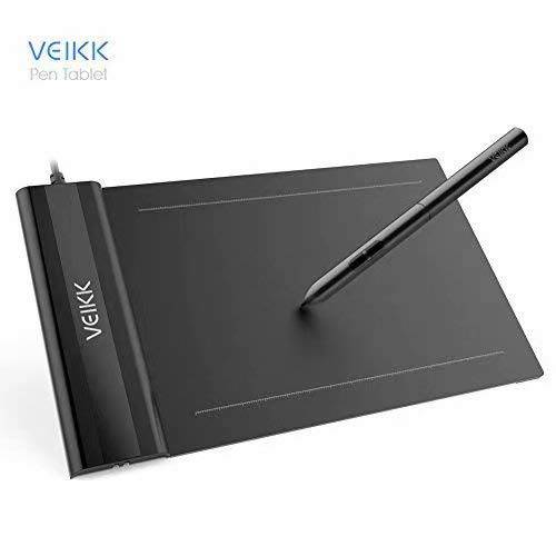 OSU 드로잉 태블릿, 태블릿PC VEIKK S640 Graphic 드로잉 태블릿, 태블릿PC Ultra-Thin 6x4 Inch Pen 태블릿, 태블릿PC with 8192 조절 Battery-Free 패시브 Pen