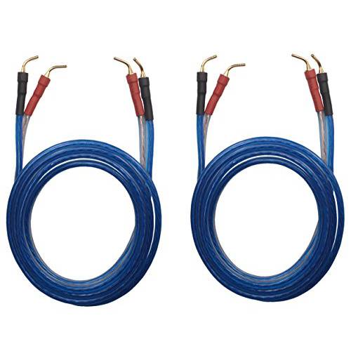 KK ZB-ZB 1pair set(Total 8 핀 Plug) 하이파이 OFC 스피커 Wire, 핀 타입 Plug to 핀 타입 Plug 1.5M(4.92ft)/ 3M(9.84ft)/ 5M(16ft), KK ZB-ZB (3M(9.84ft))
