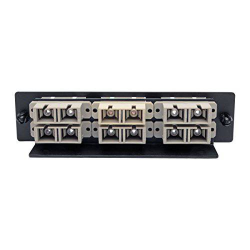Tripp Lite Toolless Pass-Through 파이버 어댑터 패치 Panel, High-Density, MMF/ SMF, 6 SC Duplex 커넥터 (N492-06D-SC)