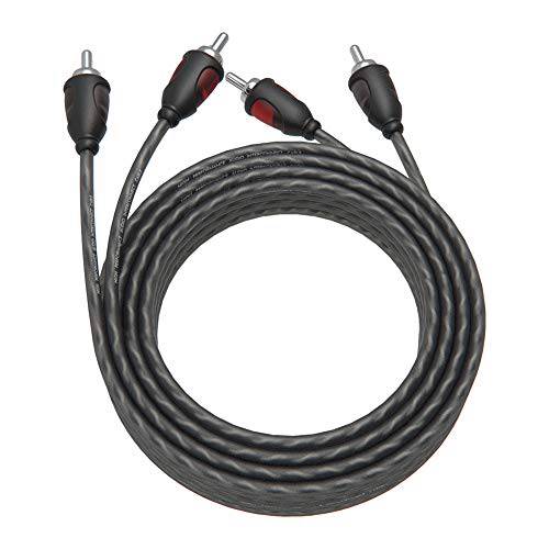 ROCKRIX 2-Male to 2-Male Twisted Pair RCA 오디오 스테레오 Signal 케이블 100% Copper - 20ft