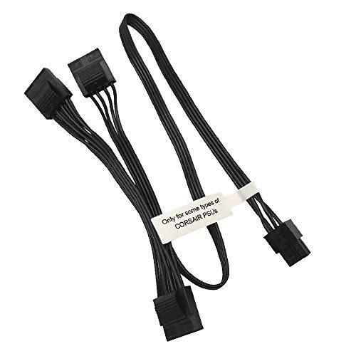 COMeap 6 핀 to 3X 4 핀 Molex 하드디스크 파워 어댑터 케이블 for Some 타입 of 커세어 Modular PSUs 20-in(50cm)
