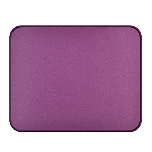 마우스 패드 with 듀러블 Stitched 엣지, 노트북 마우스 패드,솜 Small 매트 with Non 미끄러짐 러버 바닥, 잘씻어지는 Premium-Textured 마우스패드 for 게이밍, 컴퓨터, Work(10.2x8.3x0.12in, 블랙 Currant Purple)