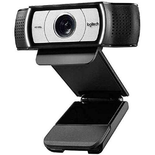 컴퓨터 웹캠 C930e HD - 4X Zoom 1080p 스트리밍 와이드스크린 비디오 카메라 - 빌트 in 2 Omni-Directional 마이크 for 레코딩, for 컴퓨터 데스크탑 and 노트북 - 인증된 사무용