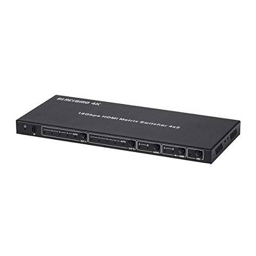 Blackbird 4K HDMI Matrix 4x2 HDR 18G 4K@60Hz YCbCr 4:4:4 EDID 동축, Coaxial,COAX 오디오 전원 Switch 컨트롤 원격