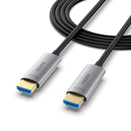 ATZEBE  파이버 Optic HDMI 케이블 60ft,  파이버 HDMI 케이블 support 4K@60Hz, 4:4:4/ 4:2:2/ 4:2:0, HDR, Dolby 비전, HDCP 2.2, Arc, 3D,  고속 18Gbps