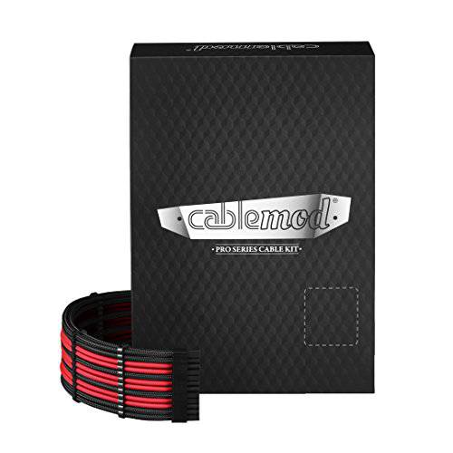 CableMod  프로 ModMesh E-Series G3/ G2/ P2/ T2 케이블 Kit - 블랙/ 레드