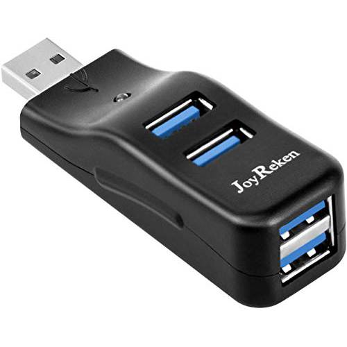 스몰 USB 허브, JoyReken 4-Port USB 3.0 분배기, 미니 휴대용 데이터 USB 허브 맥북, Mac 프로, Mac 미니, 아이맥, 서피스 프로, XPS, PC,  플래시드라이브, 휴대용 HDD