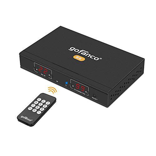 gofanco - 리시버 유닛 (RX) Only- HDMI IP 확장기  1080p, 394ft (120m), H.264 Over IP, up to 256 Combined TX’s& RX’s, 매트릭스 configurable, IR 연장, RS-232 (HDExtIP-RX)