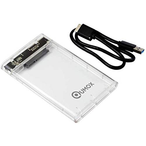 QUMOX USB 3.0 인클로저 2.5 외장 SATA 하드디스크 HDD/ SSD 케이스 클리어 QH-13U3