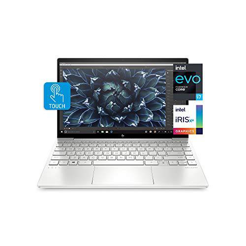 HP Envy 13 노트북, Intel 코어 i7-1165G7, 8 GB DDR4 램, 256 GB SSD 스토리지, 13.3-inch FHD 터치스크린 디스플레이, 윈도우 10 홈 지문인식 리더, 리더기, 카메라 Kill 스위치 (13-ba1010nr, 2020 모델)