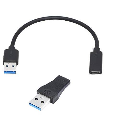 CERRXIAN USB 3.0 타입 A Male to USB 3.0 타입 C Female 어댑터& 5.9inch USB 3.0 타입 A Male to USB 3.0 타입 C Female 케이블