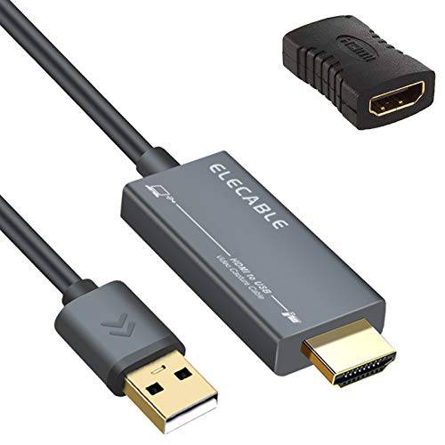 HDMI 비디오 캡쳐 어댑터 케이블, HDMI to USB 1080p LP레코드 게이밍, 스트리밍, 강의, 비디오 회의, 라이브 방송 컴퓨터, TV, PS4/ PS5, 스위치, 엑스박스 and More(6FT)
