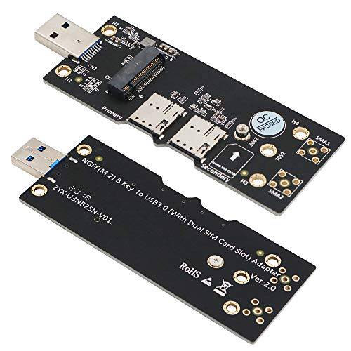 NGFF(M.2) to USB 3.0 어댑터 듀얼 소형 SIM 카드 슬롯 3G/ 4G/ 5G 모듈