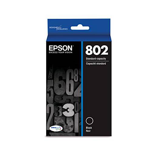 Epson T802120-S DURABrite 울트라 블랙 스탠다드 용량 카트리지 잉크