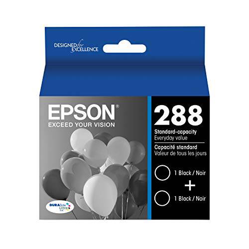 Epson T288120-D2 DURABrite 울트라 블랙 듀얼 팩 스탠다드 용량 카트리지 잉크