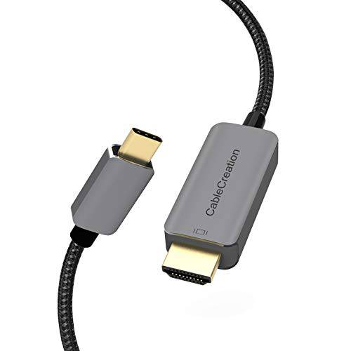 USB C to HDMI 케이블, CableCreation  알루미늄 3FT USB 타입 C to 4K HDMI 케이블 어댑터 썬더볼트 3 호환가능한 맥북 프로/ 에어 2018, 아이패드 프로, XPS 15/ 13, 서피스 북 2