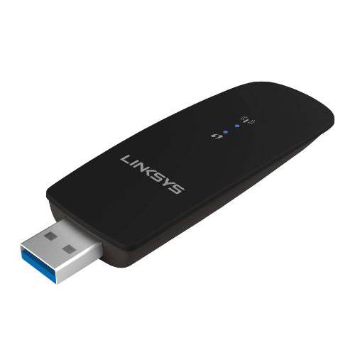 Linksys (WUSB6300) Dual-Band AC1200 무선 USB 3.0 어댑터, 블랙