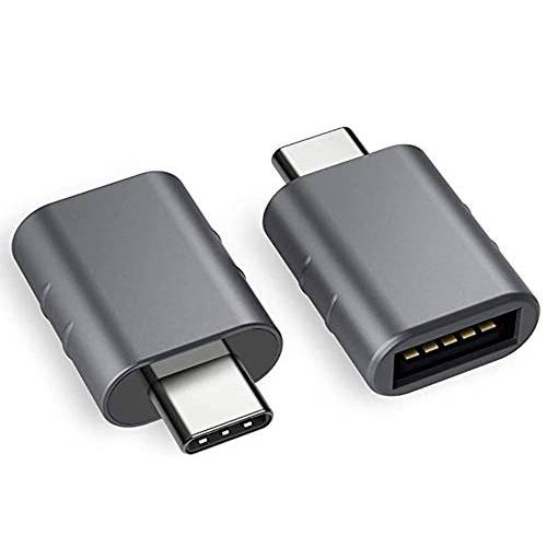 SMITTN USB C to USB 어댑터, 1 (Count) 썬더볼트 3 to USB 3.0 어댑터 호환가능한 맥북 프로 2019 and before, 맥북 에어 2020, Dell XPS and More 타입 C 디바이스, 스페이스 그레이