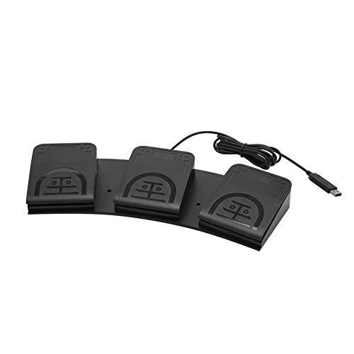 iKKEGOL  업그레이드된 USB 트리플 Foot 페달 스위치 컨트롤 3 쓰리 키 Footswitch Program 맞춤형 컴퓨터 키보드 마우스 게임 액션 HID