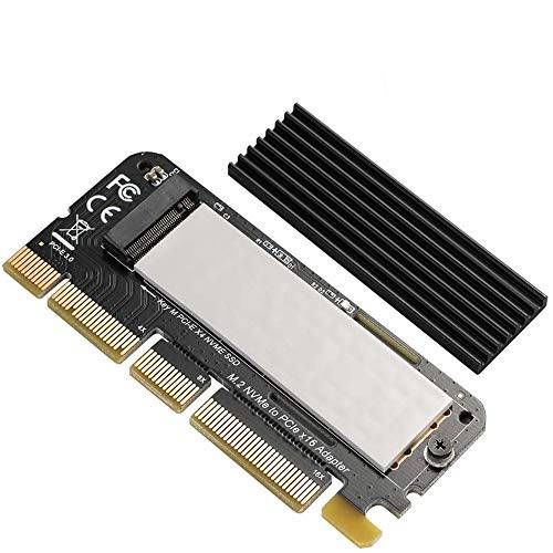 NVME PCIe x16 어댑터 - BEYIMEI nVME 어댑터 M.2 PCIe SSD to PCI-e x4/ x8/ x16 컨버터, 변환기 카드  히트싱크 M.2 (M 키) nVME SSD 2230/ 2242/ 2260/ 2280 [업그레이드된]