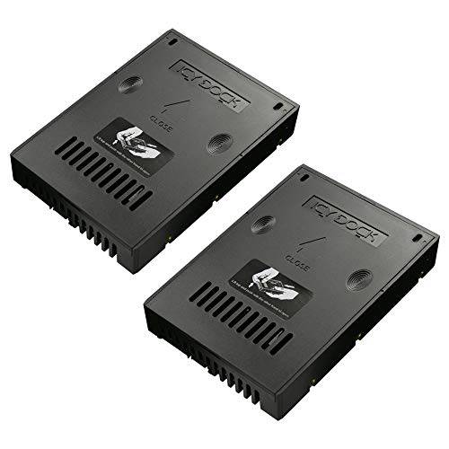 ICY DOCK  경량 2.5 to 3.5 SATA (22pin) HDD& SSD 컨버터, 변환기/ 마운팅 키트 내장 3.5 드라이브 베이 | EZConvert MB882SP-1S-2B (2-Pack)