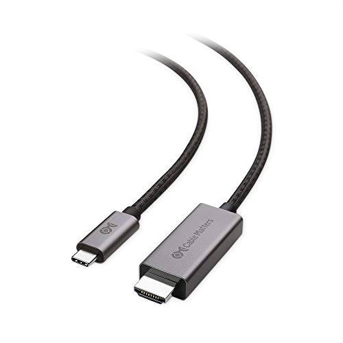 Cable Matters 48Gbps USB C to HDMI 어댑터 케이블 지지 4K 120Hz and 8K HDR - 썬더볼트 3 and 썬더볼트 4 포트 호환가능한 - 6ft