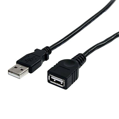 StarTech .com 3 ft 블랙 USB 2.0 연장 케이블 A to A - M/ F - 3 ft USB A to A 연장 케이블 - 3ft USB 2.0 연장 케이블 (USBEXT A A3BK)