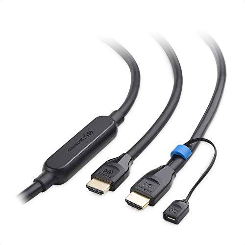 Cable Matters  액티브 48Gbps 울트라 HD 8K 롱 HDMI 케이블 HDR PS5, 엑스박스 시리즈 X/ S, RTX3080/ 3090, RX 6800/ 6900, 애플 TV, and More - 16 ft/ 5m