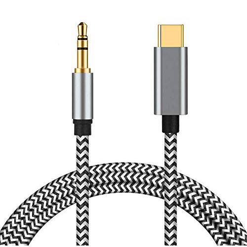 USB C to 3.5mm Aux 케이블, Mxcudu USB C Male to 3.5mm Male 연장 헤드폰 오디오 스테레오 케이블 자동차 Aux 케이블 호환가능한 구글 픽셀 4/ 4XL/ 2XL, 갤럭시 노트 10/ 10+, OnePlus 6T/ 7/ 7Pro More-6.5ft(Zebra)