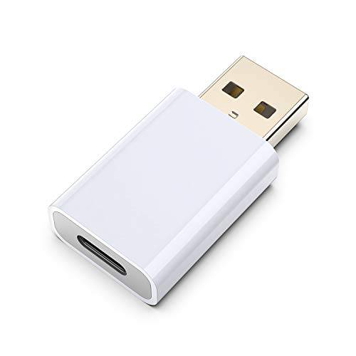 USB-C Female to USB-A Male 어댑터 호환가능한 애플 MagSafe 충전기, USB Type-C to A 충전기 케이블 커넥터 아이폰 11 12 미니 프로 맥스, 맥북, 아이패드, 삼성 갤럭시 노트, 구글 픽셀 5 4 3 2 XL
