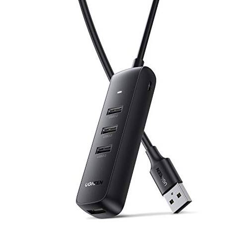 UGREEN USB 허브 4-Port 전원 USB 허브 5Gbps 고속 데이터 전송 USB 분배기 노트북 아이맥 서피스 프로 XPS USB 플래시 드라이브 and More