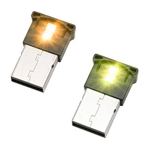 미니 USB LED RGB 은은한 라이트 밝기 조절가능 8 컬러 변환가능 자동차, 노트북, 키보드. 분위기 스마트 나이트 램프 가정용 장식 ( DC : 5V ) (2 아이템 패키지)