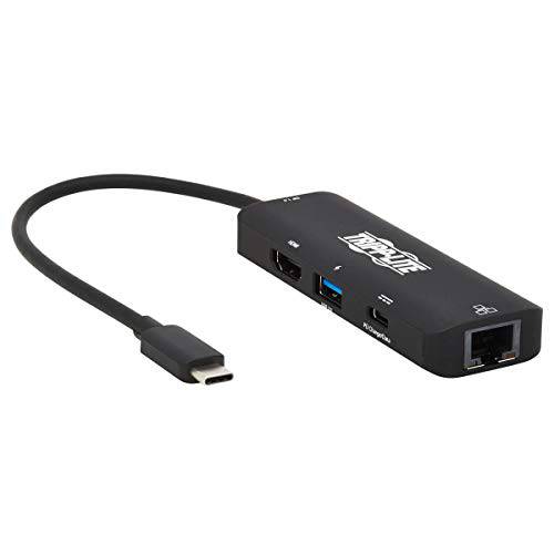 Tripp Lite USB C 멀티포트 어댑터 4K60Hz HDMI USB-A Gbe 100W PD 충전 (U444-06N-H4GUC2)